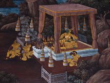 Art Thai Painting Stock Photo