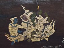 Art Thai Painting Stock Photo