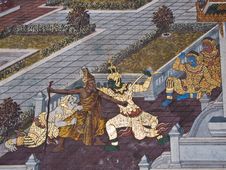 Art Thai Painting Stock Photo