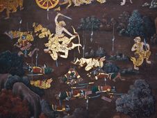 Art Thai Painting Royalty Free Stock Photo