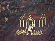 Art Thai Painting Royalty Free Stock Image