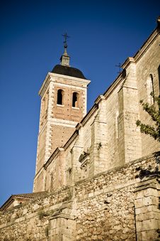 Church Bell Tower, Rural Landscape Stock Images Church Bell Tower, Rural Landscape Stock Images
