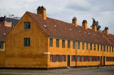 Large Orange House Stock Photography Large Orange House Stock Photography