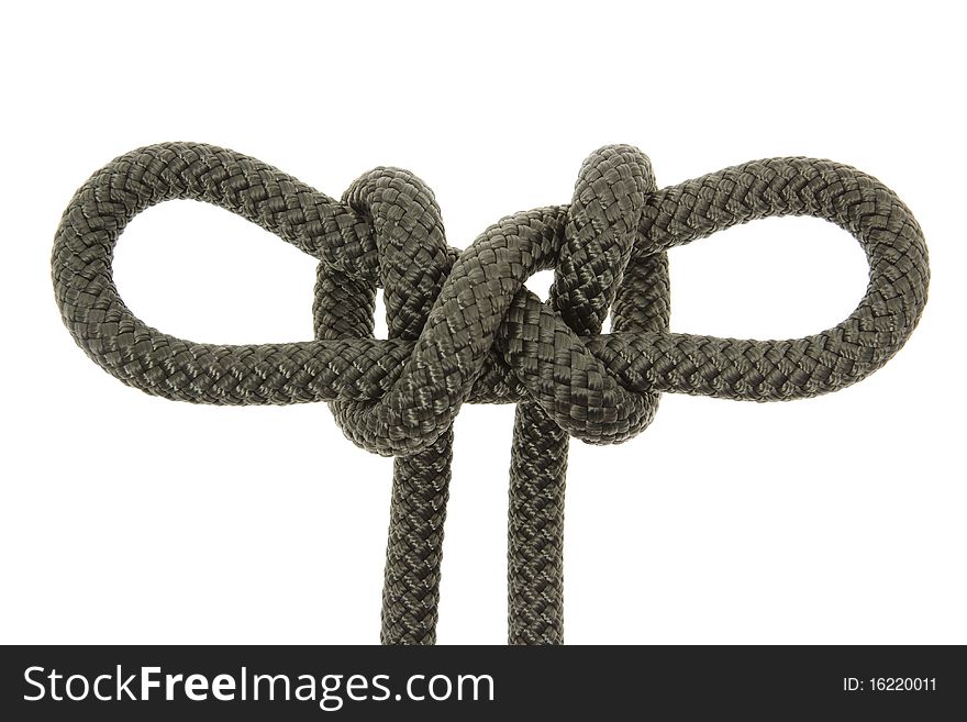 Spanish knot. isolated on white background