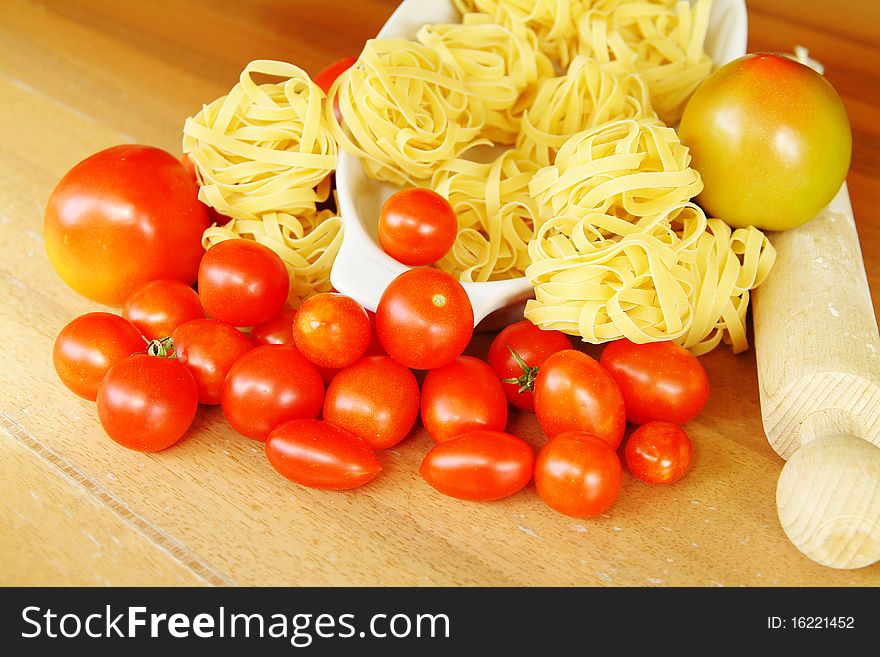 Wonderfull pasta and tomatoes ready for the launch