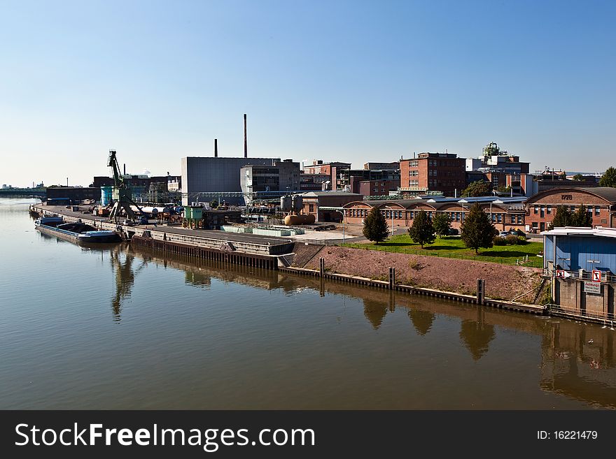 Old Industrial Building At The River