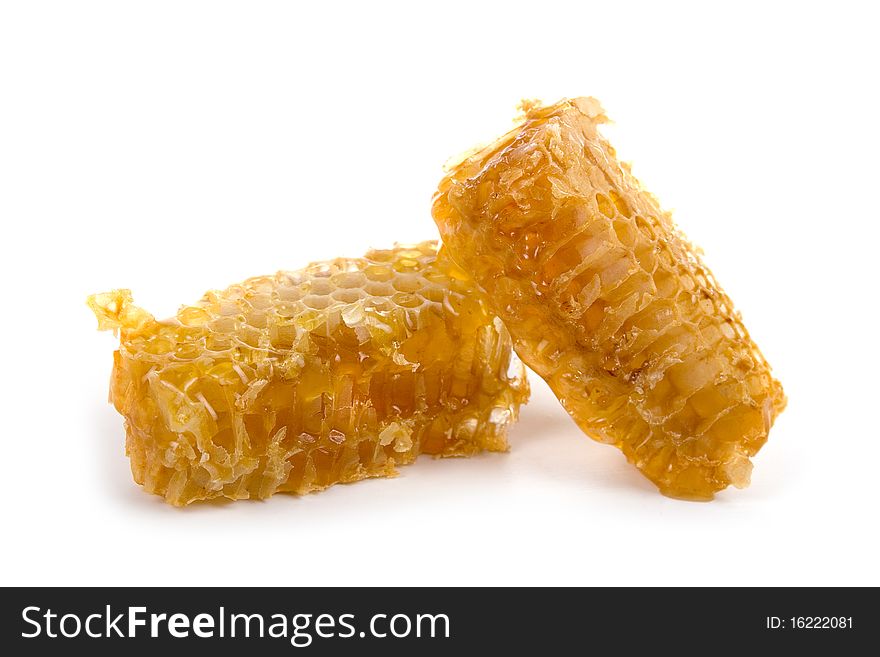 Honeycomb isolated on a white background