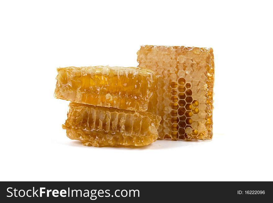 Honeycomb isolated on a white background