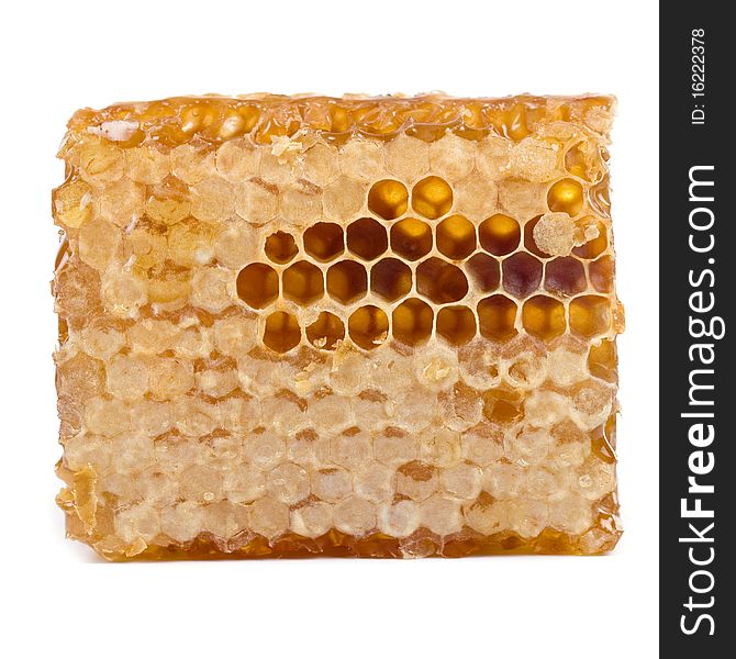 Honeycomb isolated on a white background