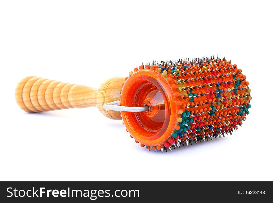 Needle massager   isolated on a white background