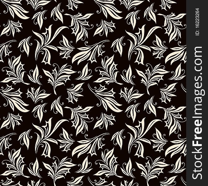 Seamless pattern with flowers,  format