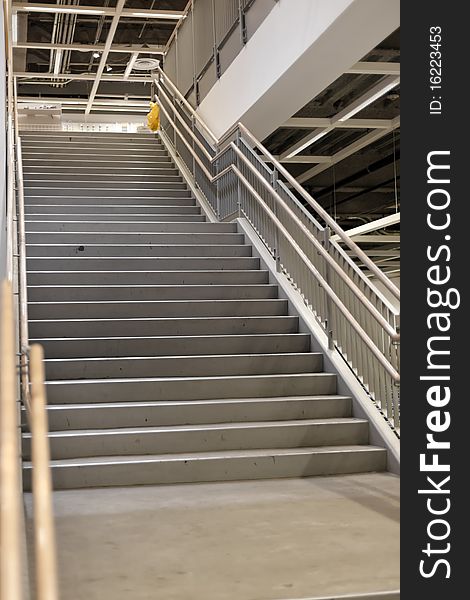 Empty staircase in the store. Empty staircase in the store.