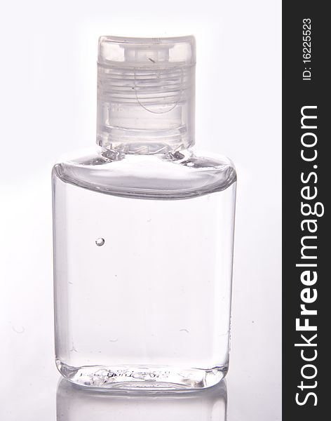 Bottle with a white background