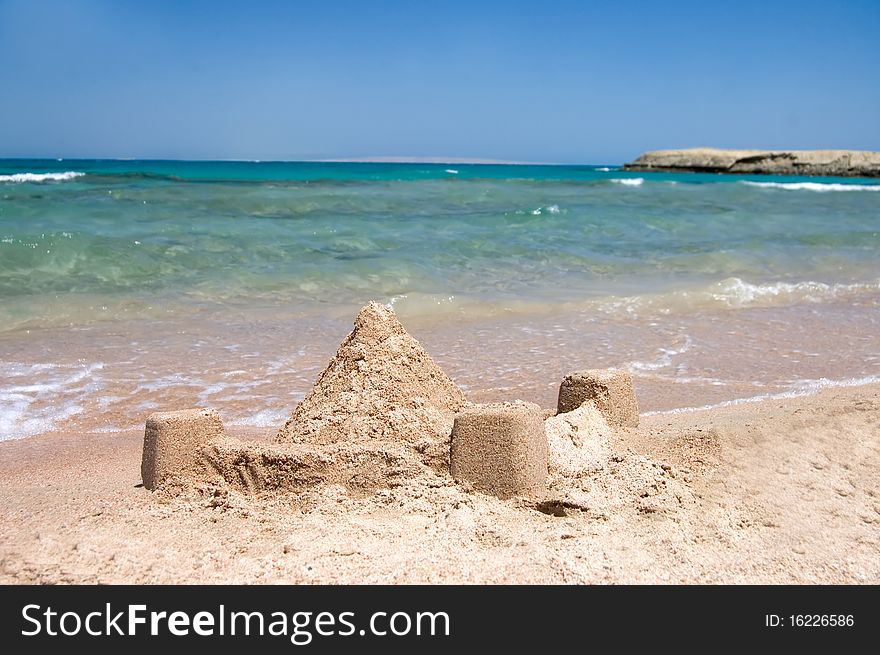 Castle From Sand At The Sea