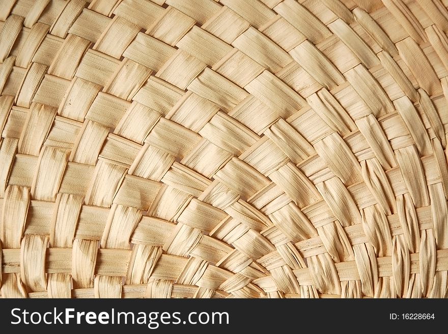 Texture of Thai handicraft made of dried plant. Texture of Thai handicraft made of dried plant