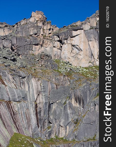 Mountain landscape. Pass of Artists. Siberian Natural Park Ergaki.