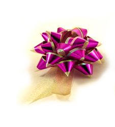 Purple Gold Stripe Ribbon Royalty Free Stock Images Purple Gold Stripe Ribbon Royalty Free Stock Images