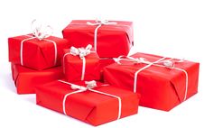 Group Of Giftboxes Royalty Free Stock Photo Group Of Giftboxes Royalty Free Stock Photo