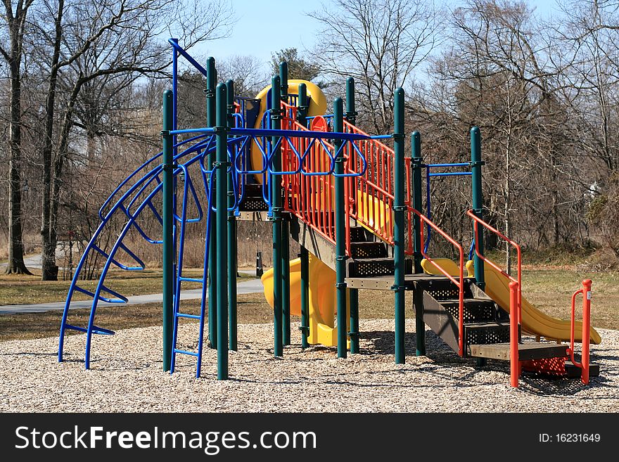 Children playground in a park