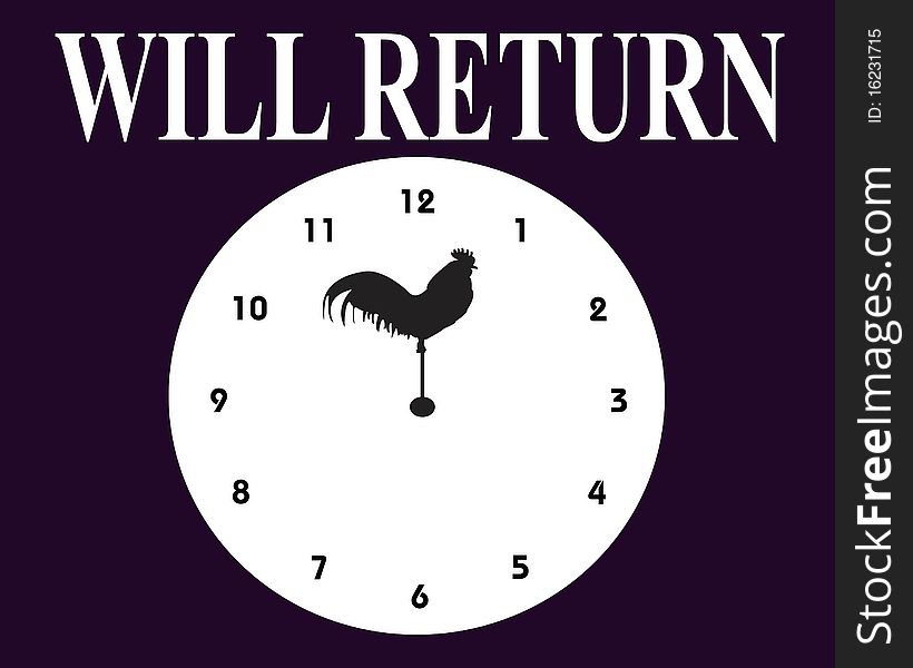 Will return sign to hang at store front