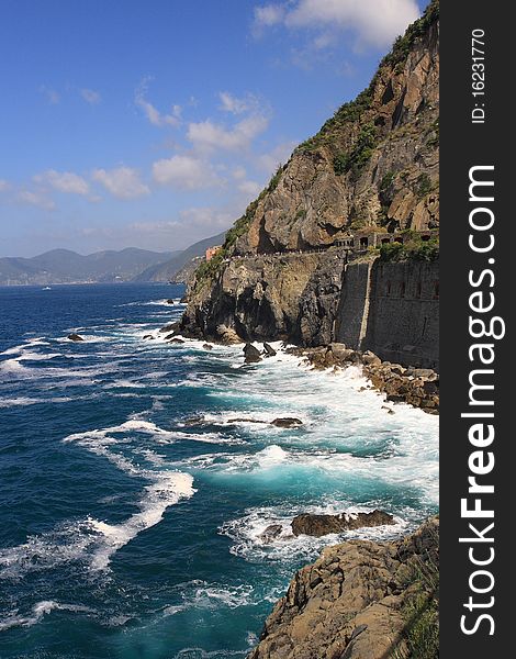 Landscape of love road, seaside walk from Manarola to RioMaggiore in Cinque Terre National Park (Italy) which is a UNESCO World Heritage Site. Landscape of love road, seaside walk from Manarola to RioMaggiore in Cinque Terre National Park (Italy) which is a UNESCO World Heritage Site.