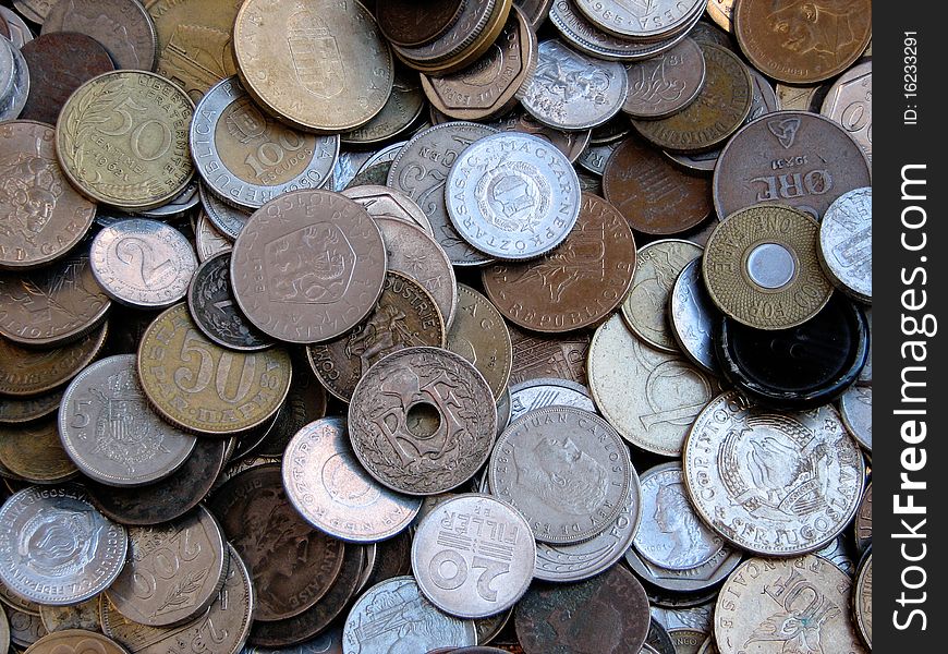 Old coins of different places