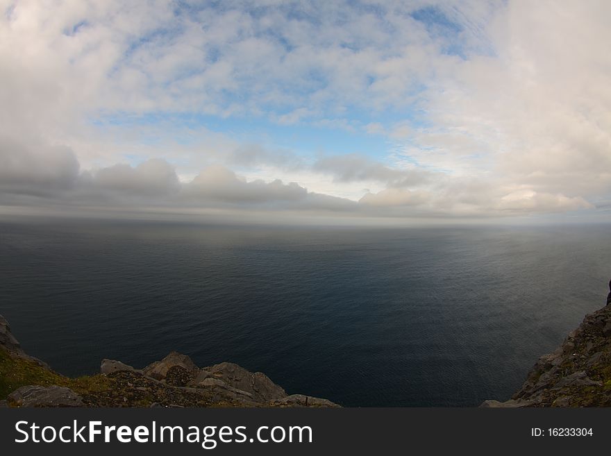 North cape, Nordkapp, the most Northern point of Europe, in Norway