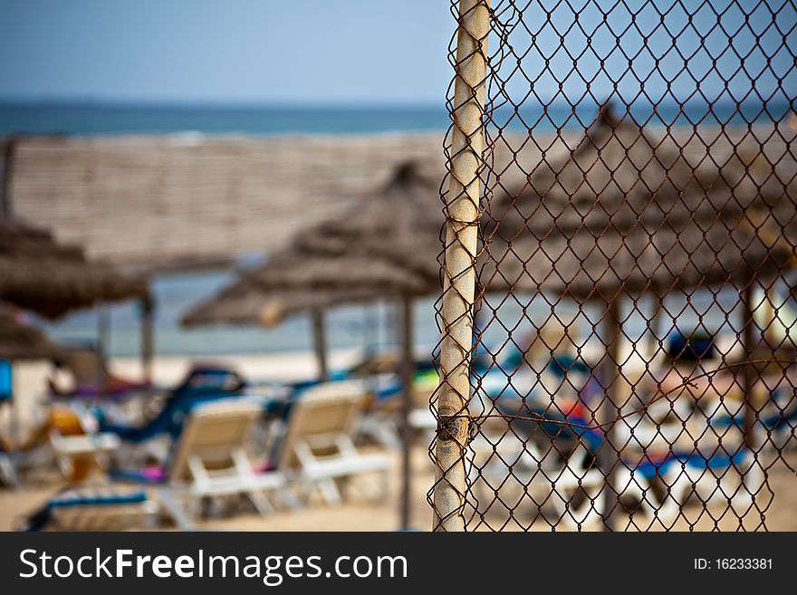 Beach fence