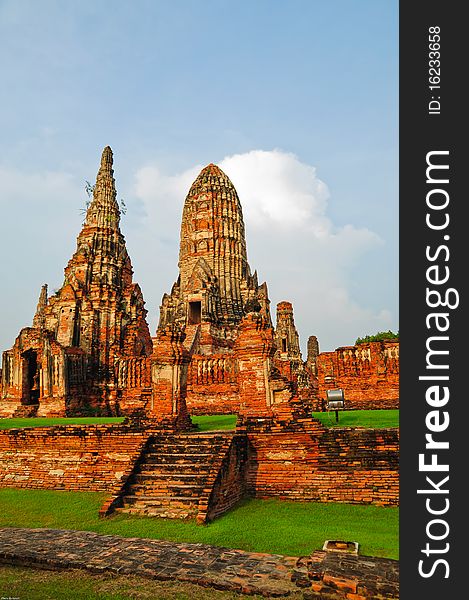 Ayutthay Historical Park in Thai