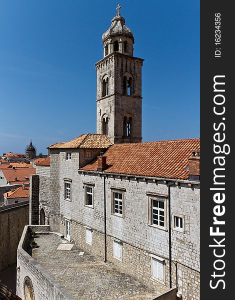 Clock tower in old city, Dubrovnik