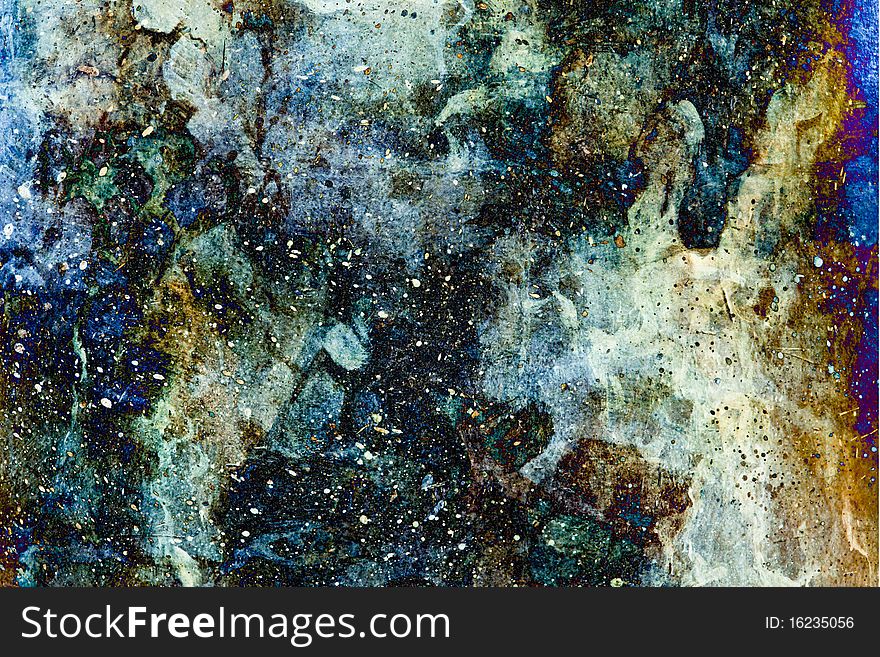Close up of dark colorful background texture