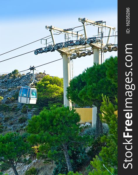 Teleferico cable car system in Benalmadena - for panoramic views of the region