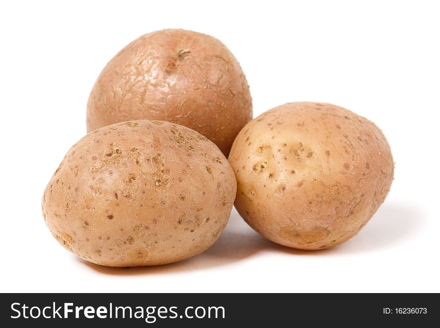 Potato isolated on white background