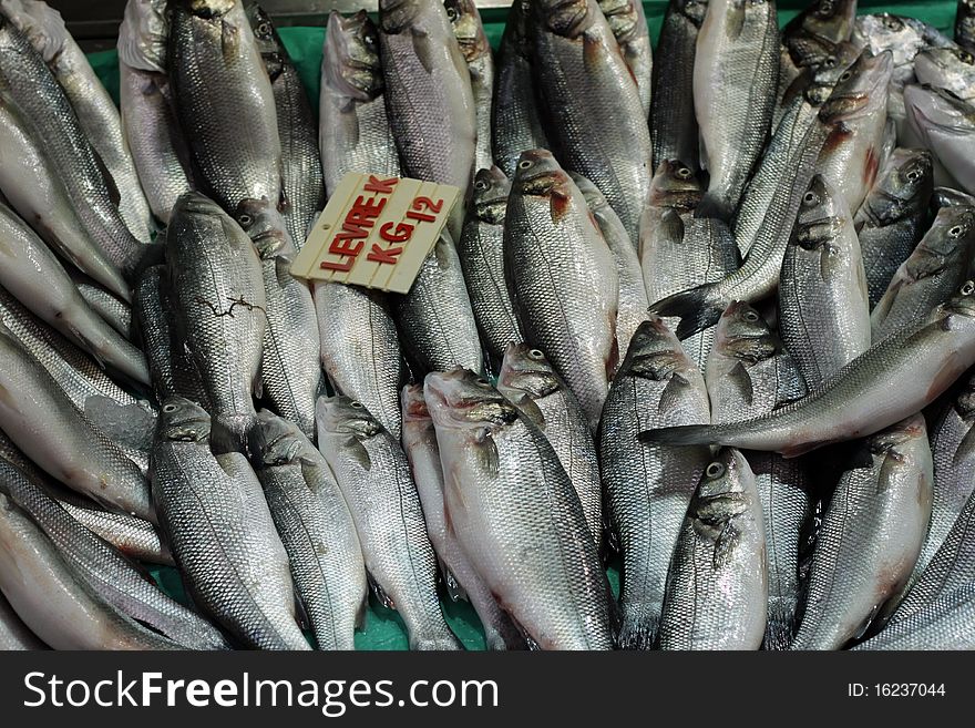 Sea bass is a popular fish in Turkey.