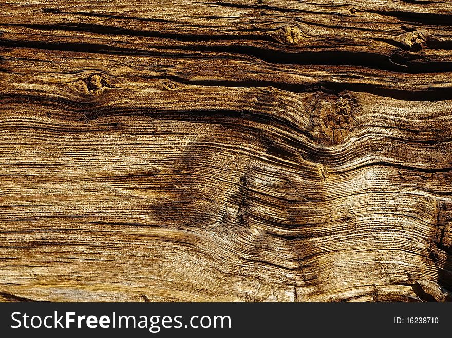 Old Wooden Wethered Surface