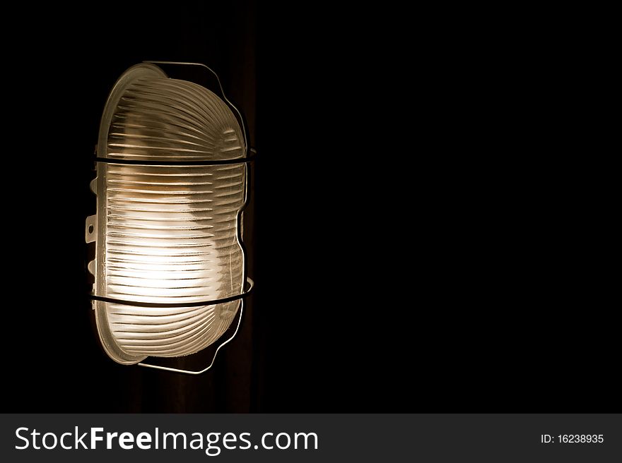 Cellar light isolated on black