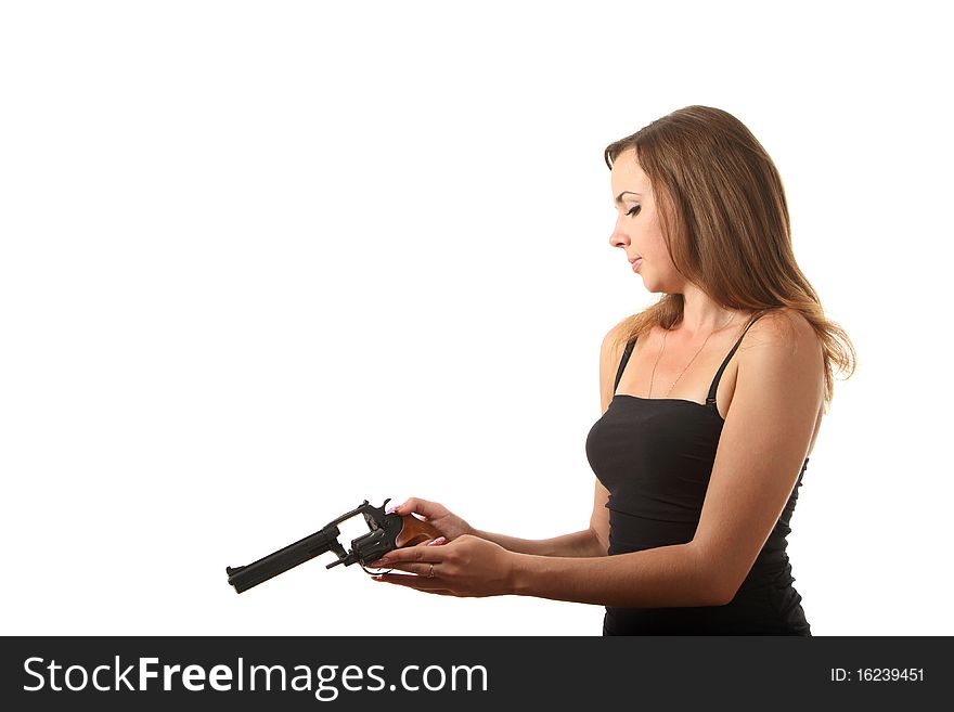 Girl Is Reload A Revolver