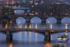 Bridges In Prague Royalty Free Stock Photography Bridges In Prague Royalty Free Stock Photography