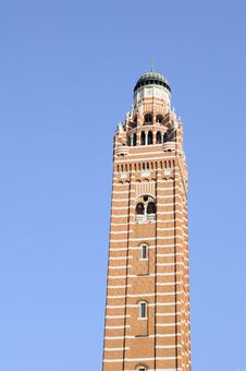 Church Tower Against Blue Sky Stock Photo Church Tower Against Blue Sky Stock Photo