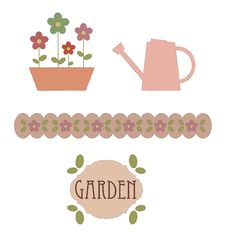 Garden Elements Royalty Free Stock Images