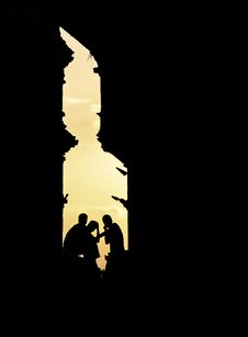 Shadows Of Peolpe In Oldtown Katmandu Stock Photo Shadows Of Peolpe In Oldtown Katmandu Stock Photo