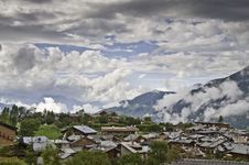 The Village Of Le Praz, Close To The Vanoise NP Stock Photos The Village Of Le Praz, Close To The Vanoise NP Stock Photos
