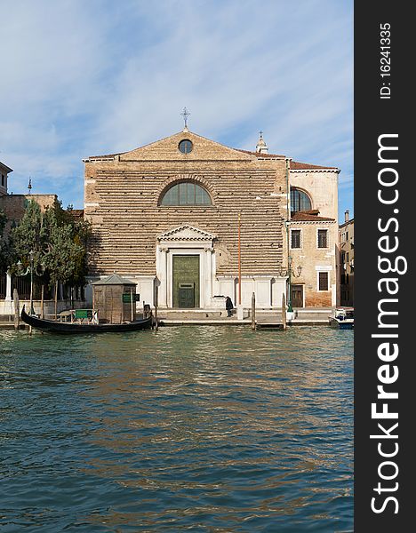 Santa Marcuola church entrace at Cannaregio neighborhood. Santa Marcuola church entrace at Cannaregio neighborhood.