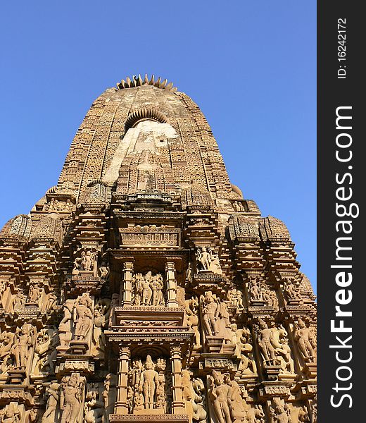 Medieval temple at Khajuraho Madhya Pradesh India. Medieval temple at Khajuraho Madhya Pradesh India