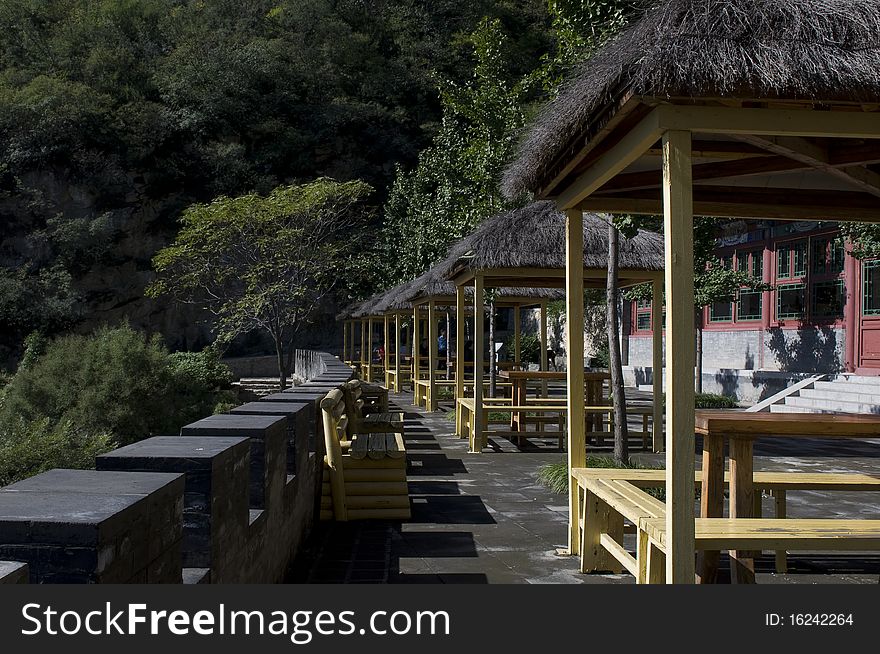 Thatched cottage landscape ,beijing,china