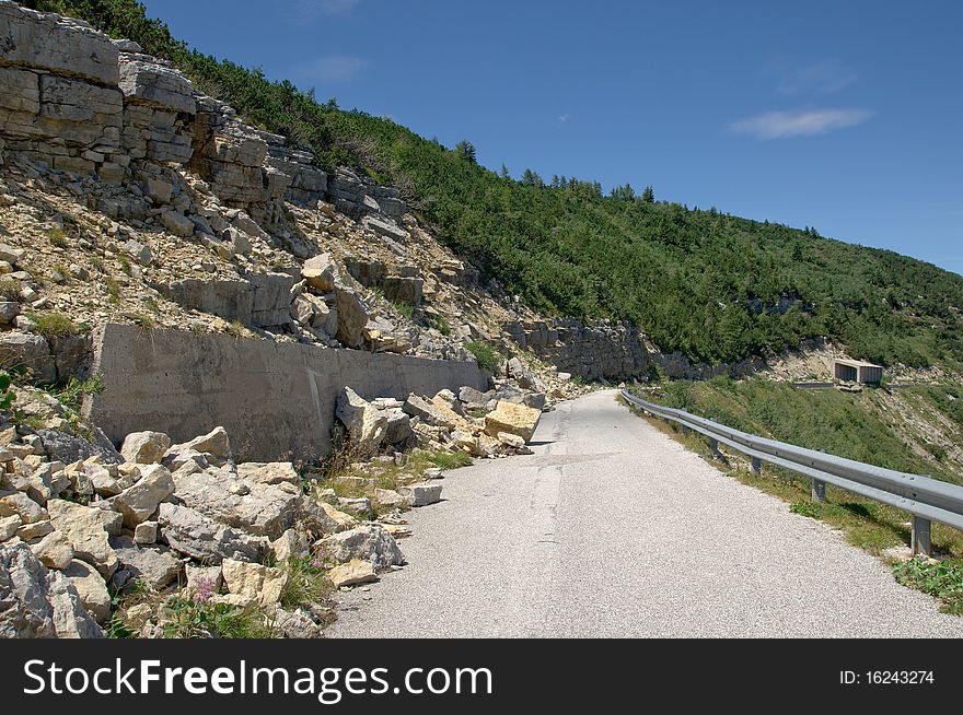 Force of the nature. Beautiful landscape of mountains from north italy.