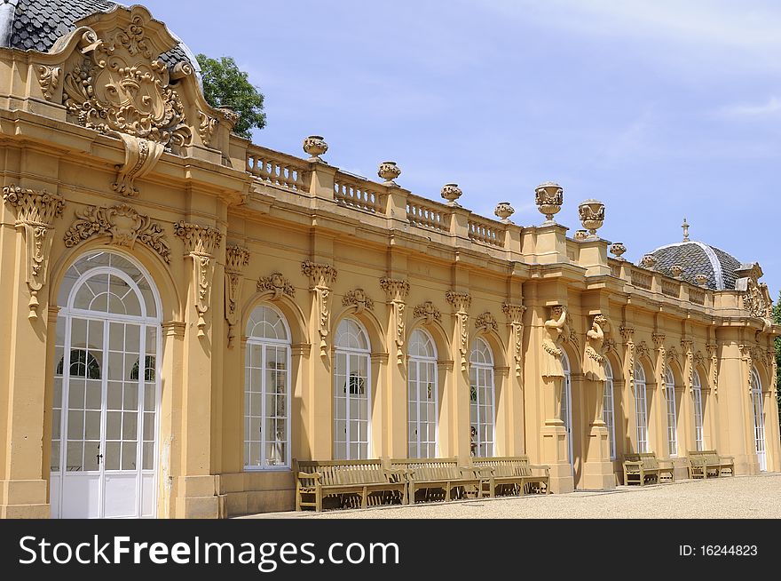 Classical and baroque garden constructions from wrest park, uk europe. Classical and baroque garden constructions from wrest park, uk europe