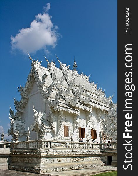 White beauty architecture in north of thailand
