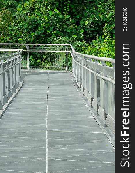 A Portrait Perspective of Metal Bridge