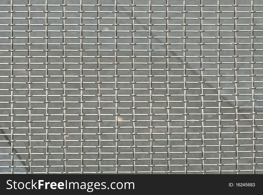 The Background of Stainless Wire Grill. The Background of Stainless Wire Grill